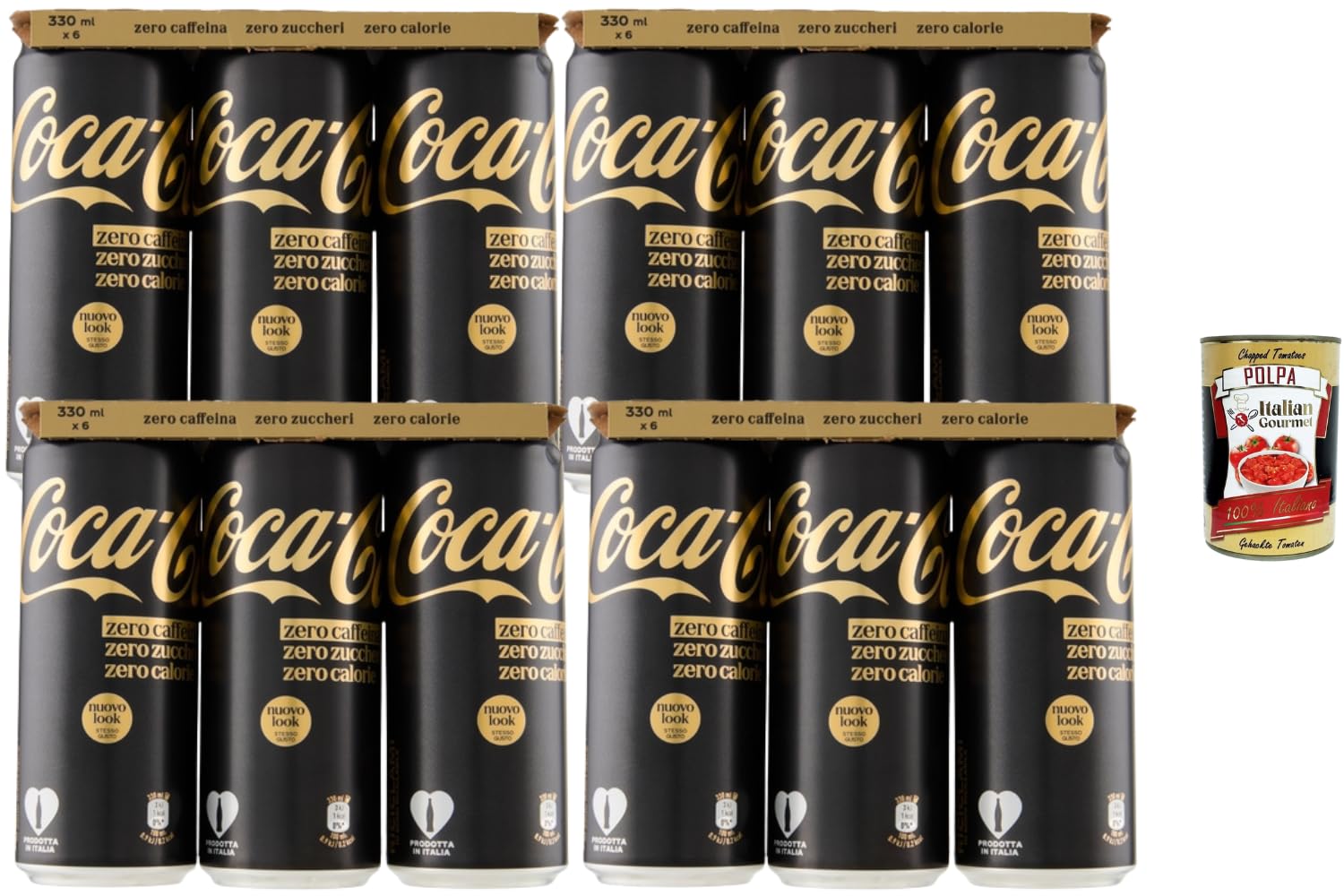 Coca-Cola Zero Koffeinfrei 24x330ml Zuckerfrei Softdrink 7,92L +Polpa