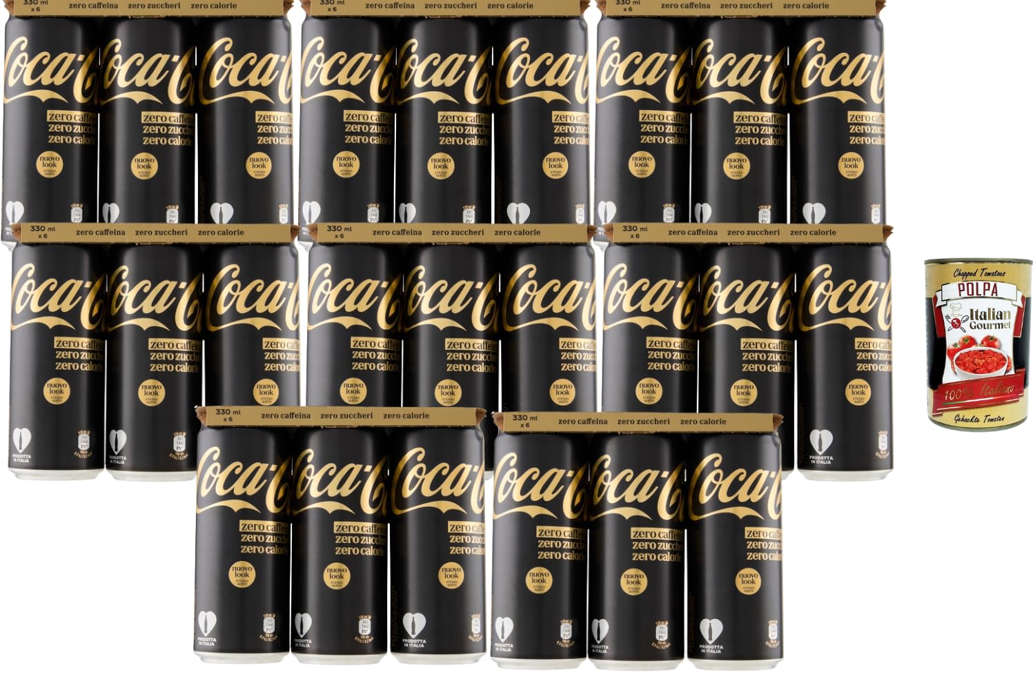 Coca-Cola Zero Koffeinfrei 48x330ml Zuckerfrei Softdrink 15,84L +Polpa