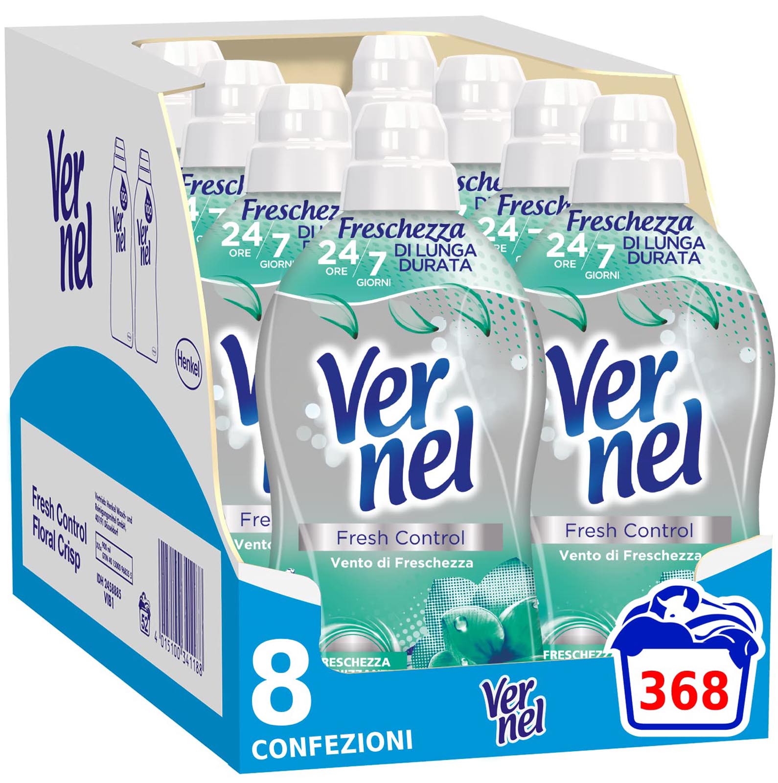 Vernel Fresh Control Weichspüler Frischer Wind 368 Waschladungen