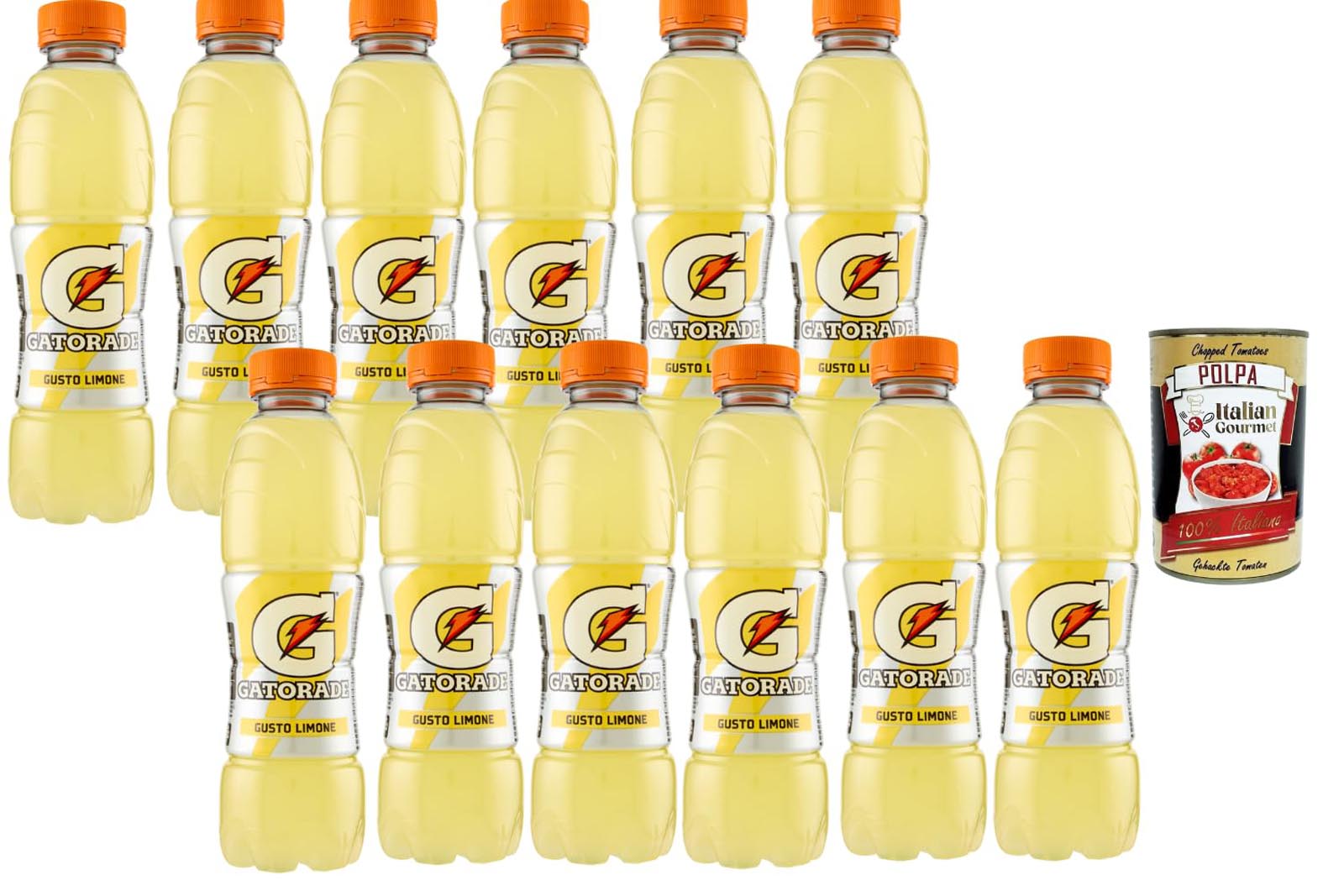 Gatorade Zitrone Sportgetränk 12x500ml +Polpa 400g