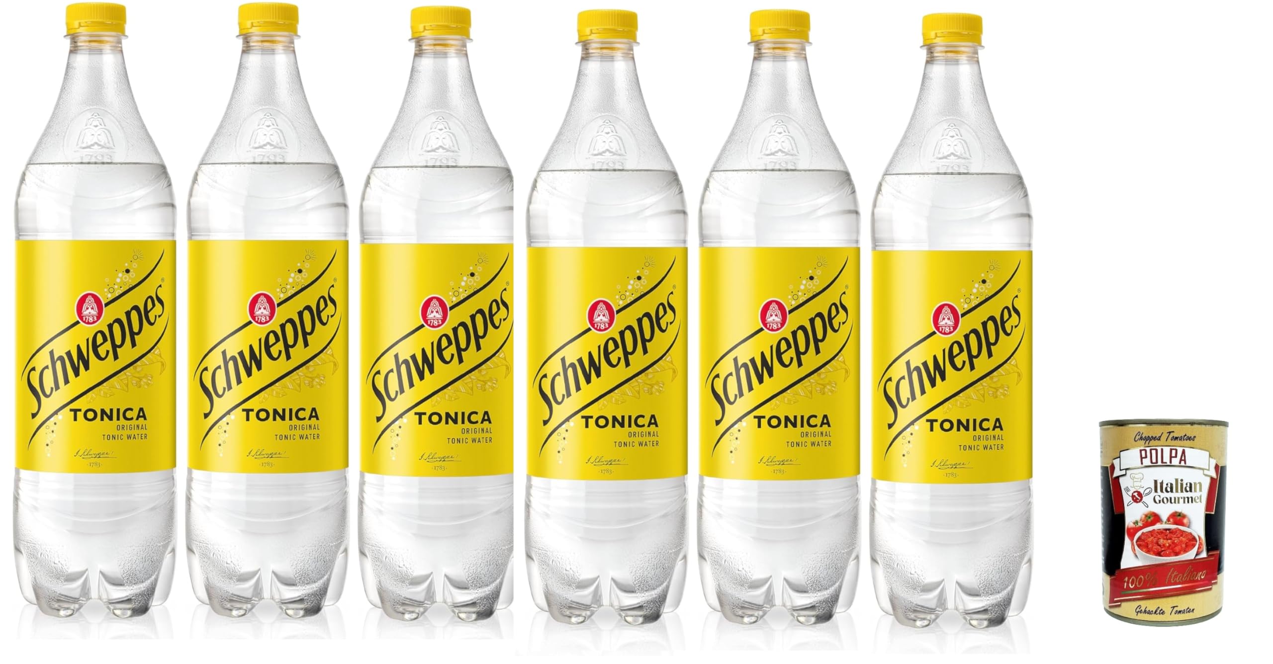 Schweppes Tonic Water Original 6x1L +Polpa 400g