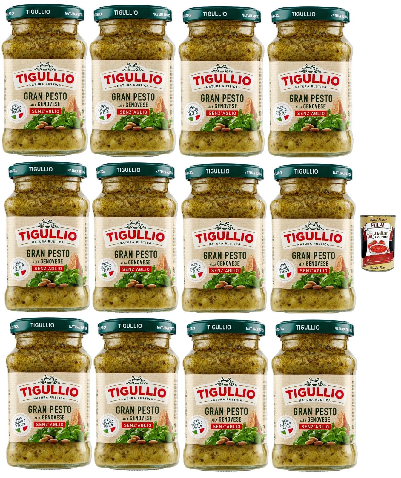 Star Tigullio GranPesto Genovese ohne Knoblauch 12x190g +Polpa