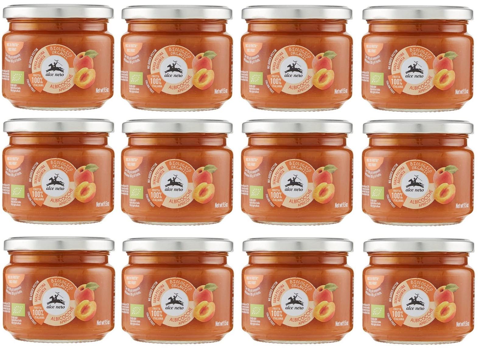 Alce Nero Compote Bio D’Abricot Italien 12x270g